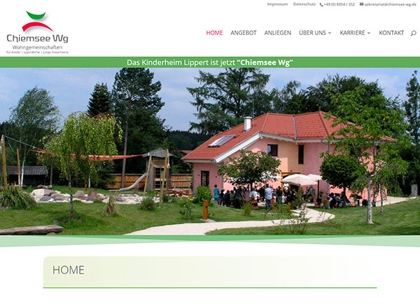 Zur Homepage der Chiemsee Wg