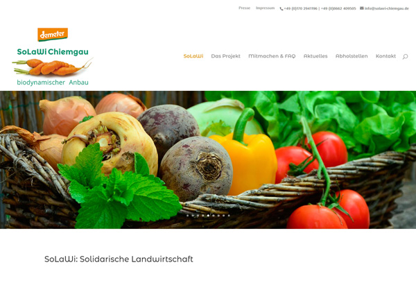 Webdesign SoLaWi Chiemgau | UNDO