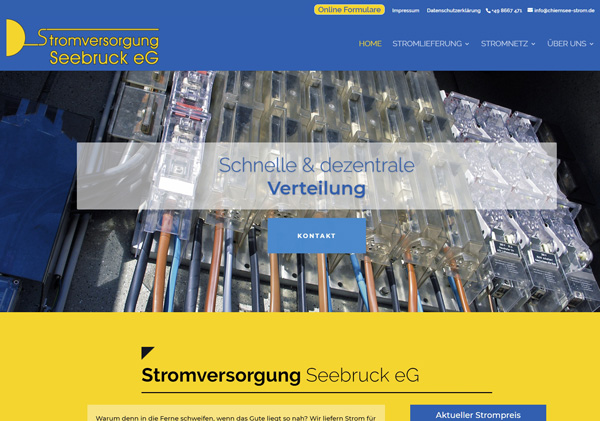 Stromversorgung Seebruck